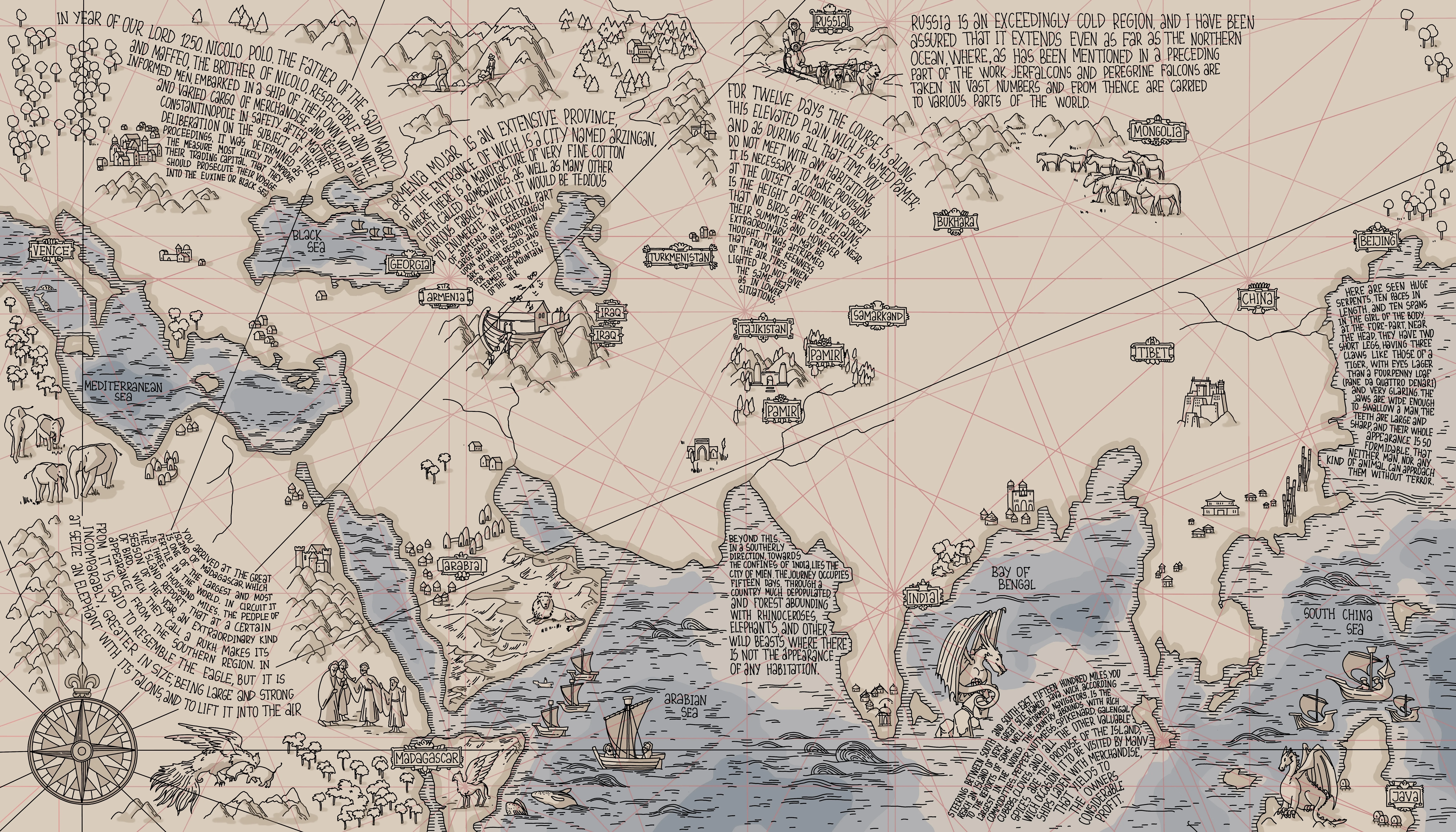 Marco Polo Museum - Microminiature Map